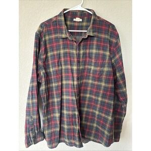 Carbon2Cobalt Shirt Mens 2XL Cotton Upper Echelon Plaid Flannel Long‎ Sleeve